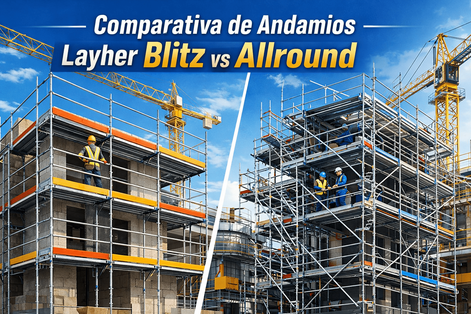 Comparando los Sistemas de Andamio Layher Blitz y Layher Allround_ Características, Beneficios y Usos
