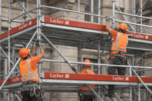 Andamio Multidireccional Layher: Flexibilidad y Seguridad de Última Generación en obra de construcción